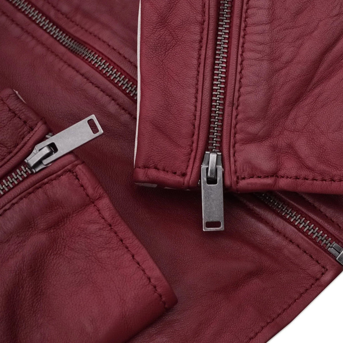 Playboy Kristen Women's Leather Jacket - Red