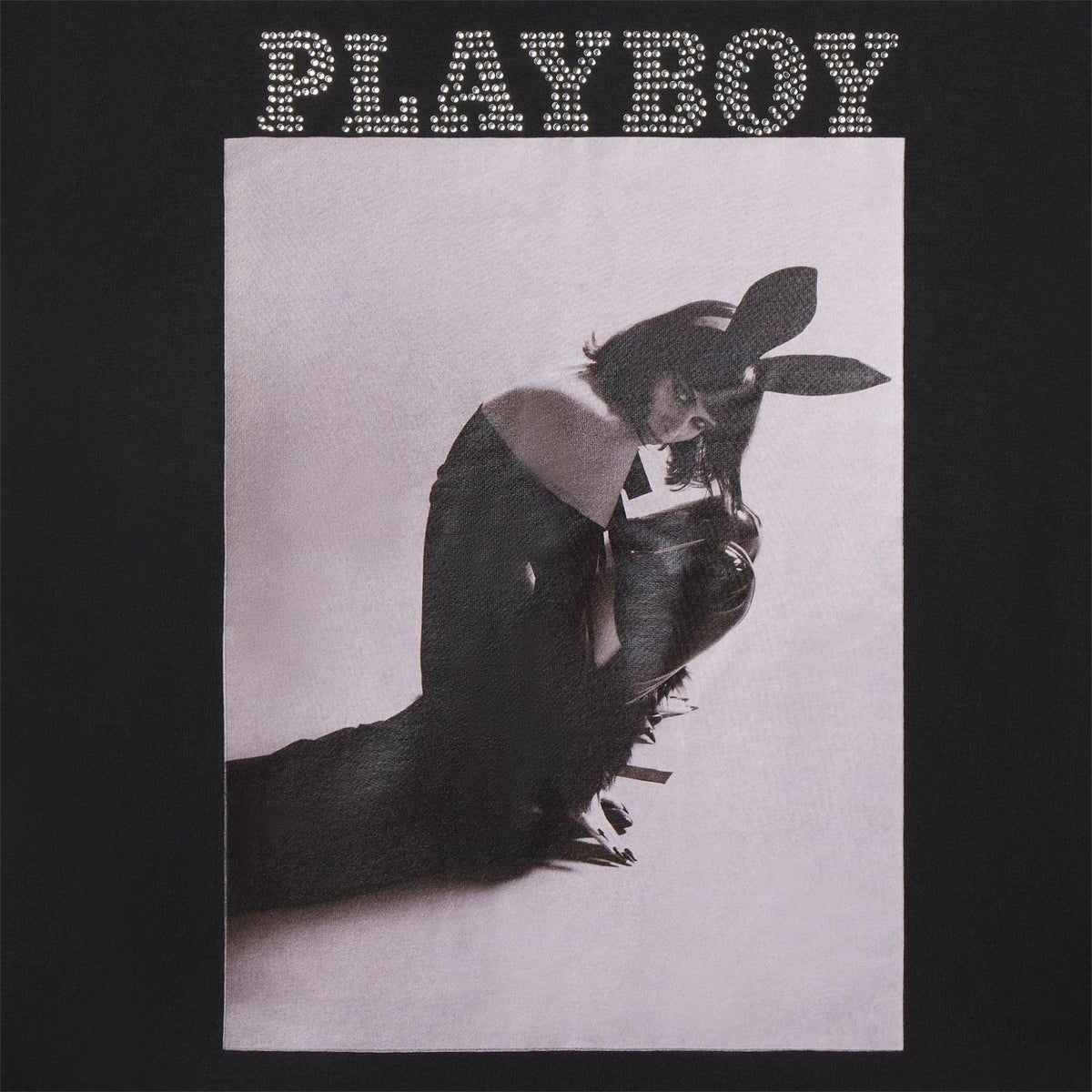 Playboy October 2020 Carolina Ballesteros Oversized Crewneck - Black