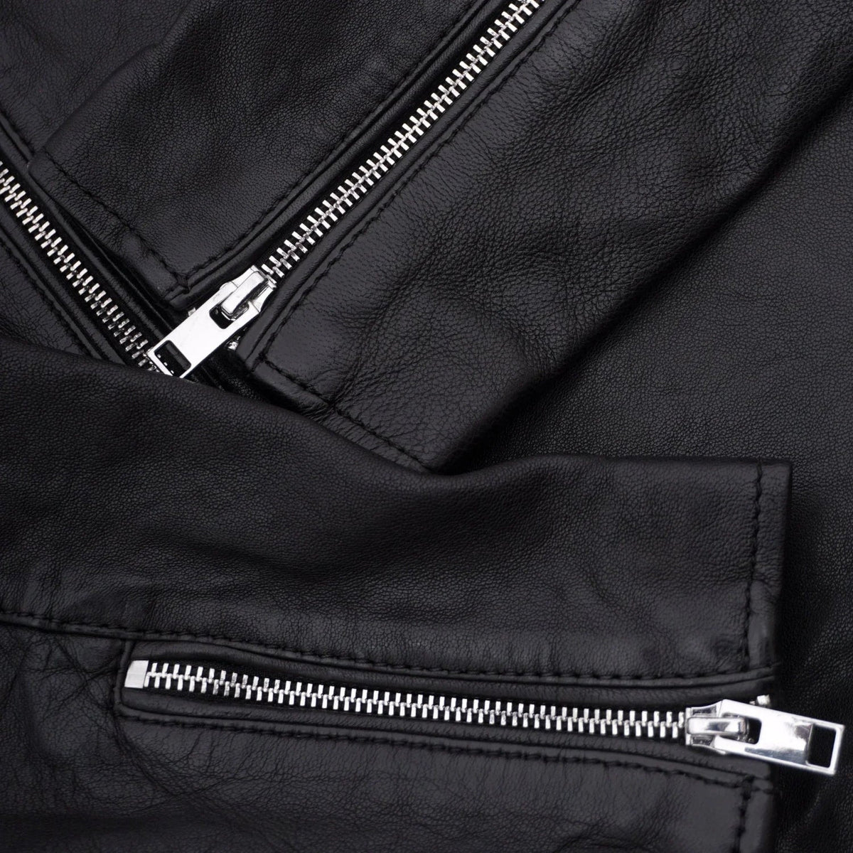 Playboy Olympe Men's Leather Jacket - Black