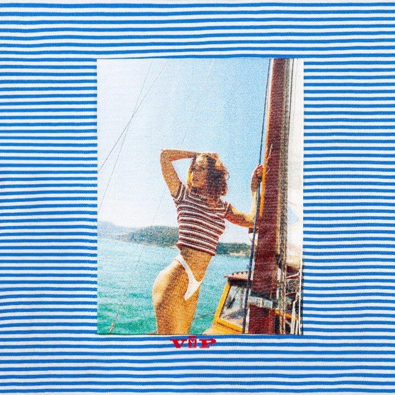 Playboy Striped VIP Club T-Shirt - Blue