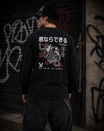 Playboy Be Brave Long Sleeve Tee