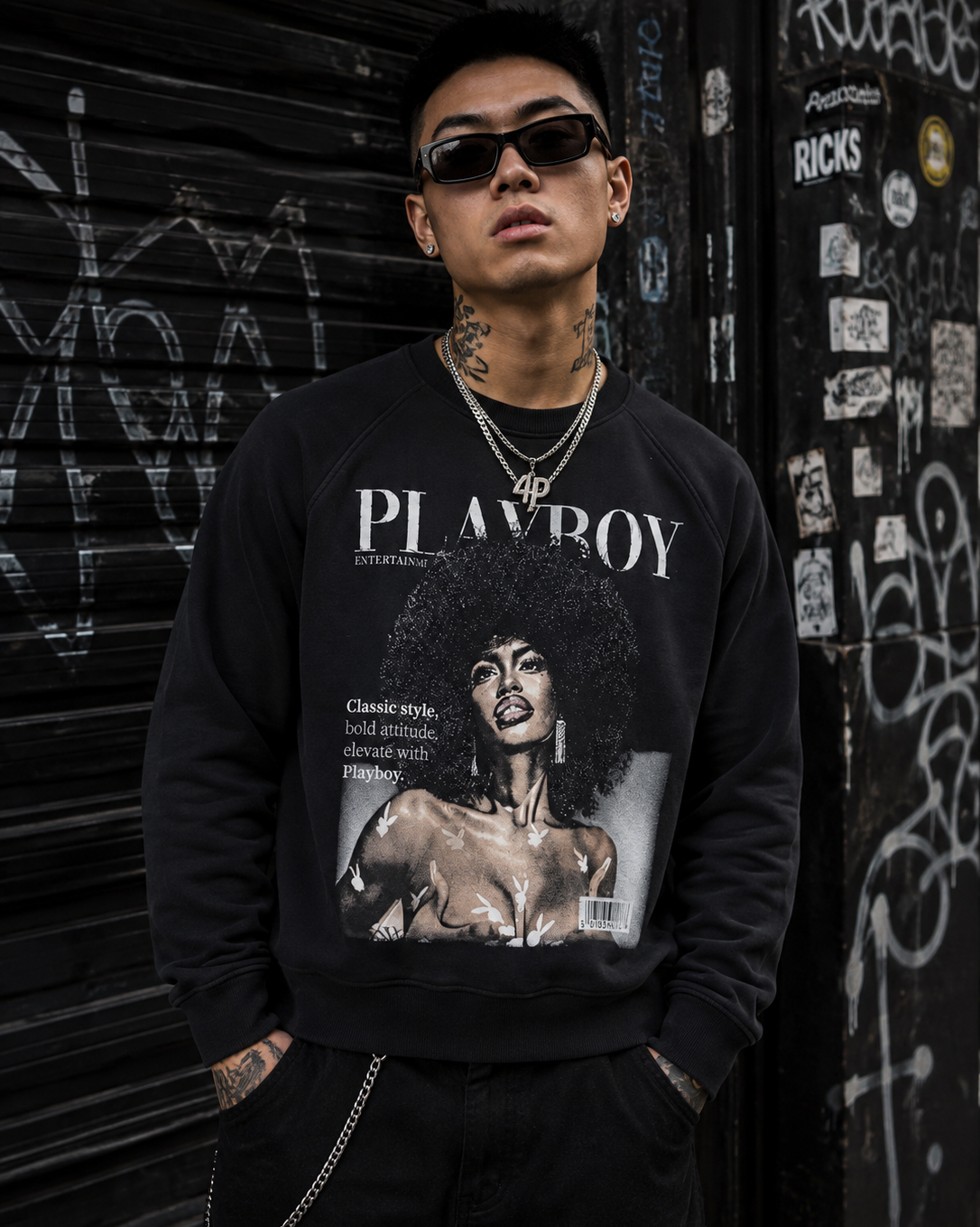Playboy Class Sweatshirt - Vintage Black