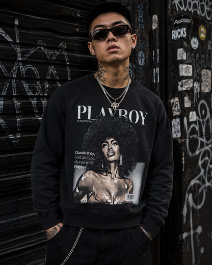 Playboy Class Sweatshirt - Vintage Black