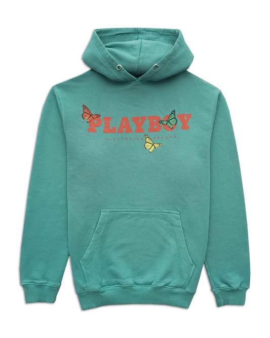 Playboy DREAMS HOODIE. - Sage Green
