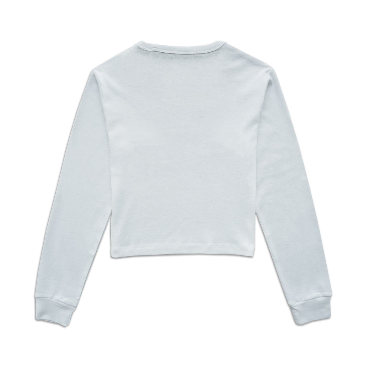 Playboy WOMEN'S ROLLER CROP L/S TEE - White