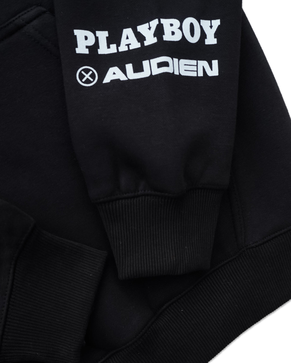Playboy x Audien Chrome Heart Bunny Hoodie - Black