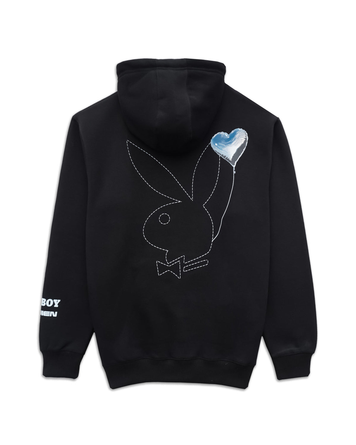 Playboy x Audien Chrome Heart Bunny Hoodie - Black