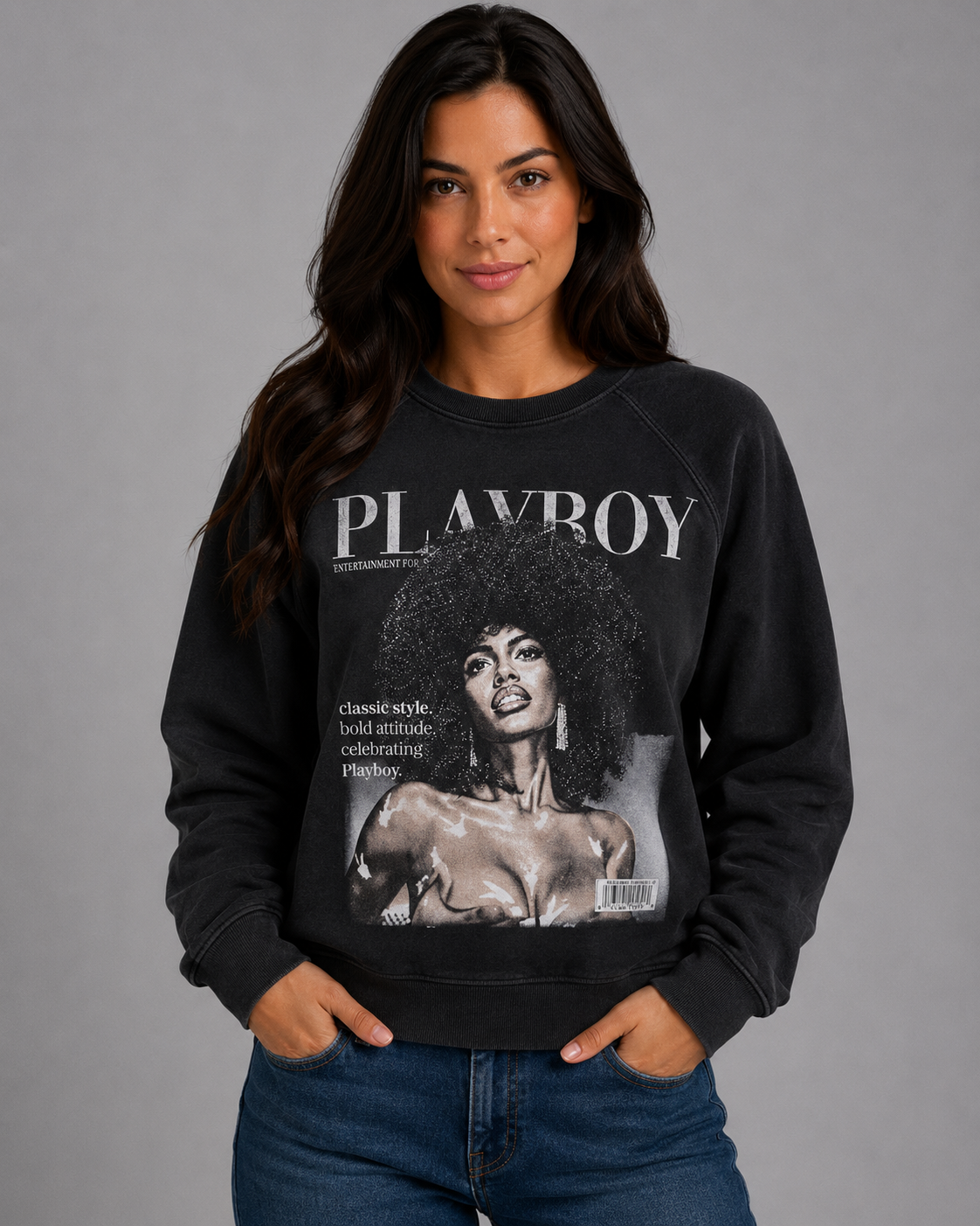Playboy Class Sweatshirt - Vintage Black