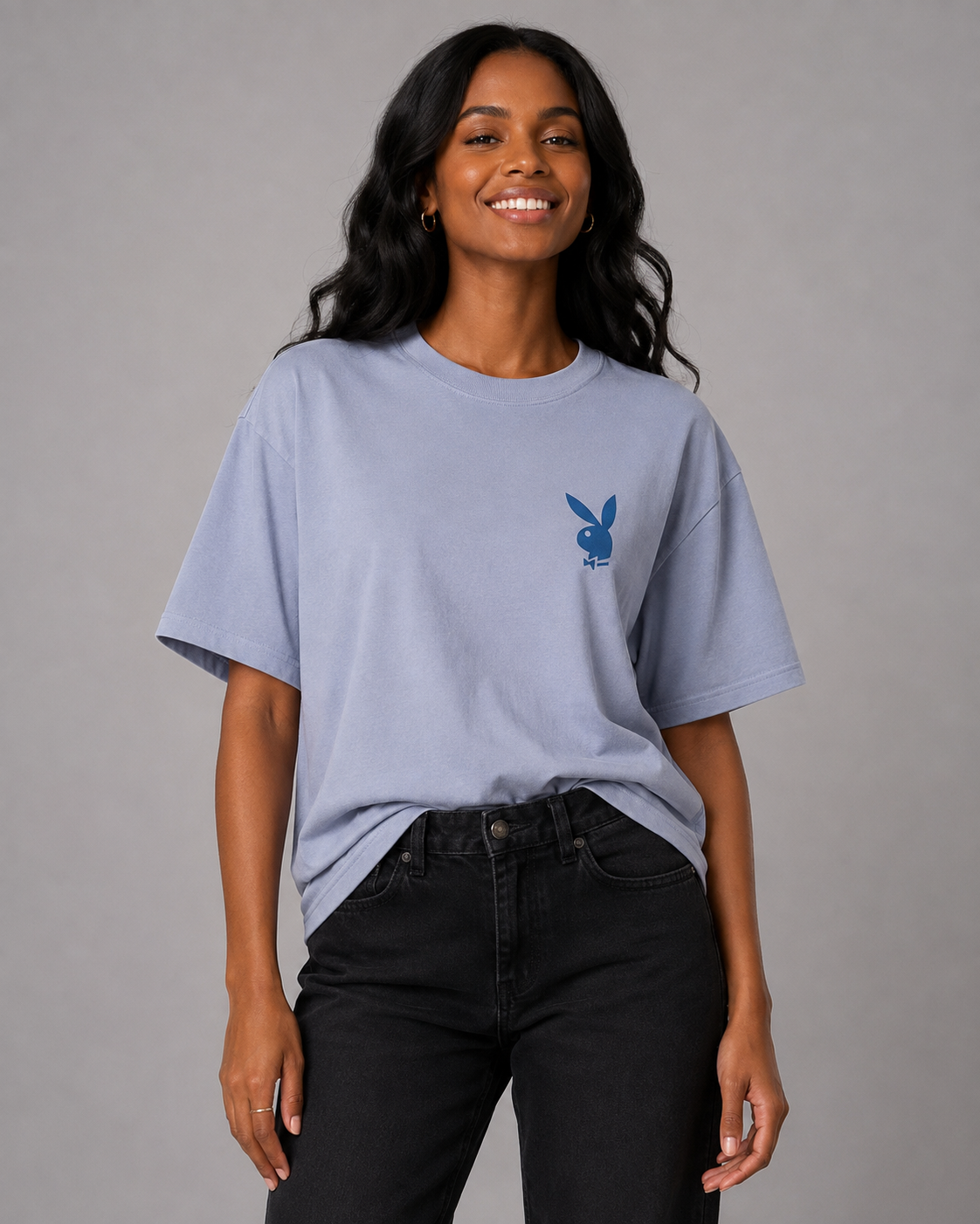 Playboy Jazz Cover Tee - Light Blue
