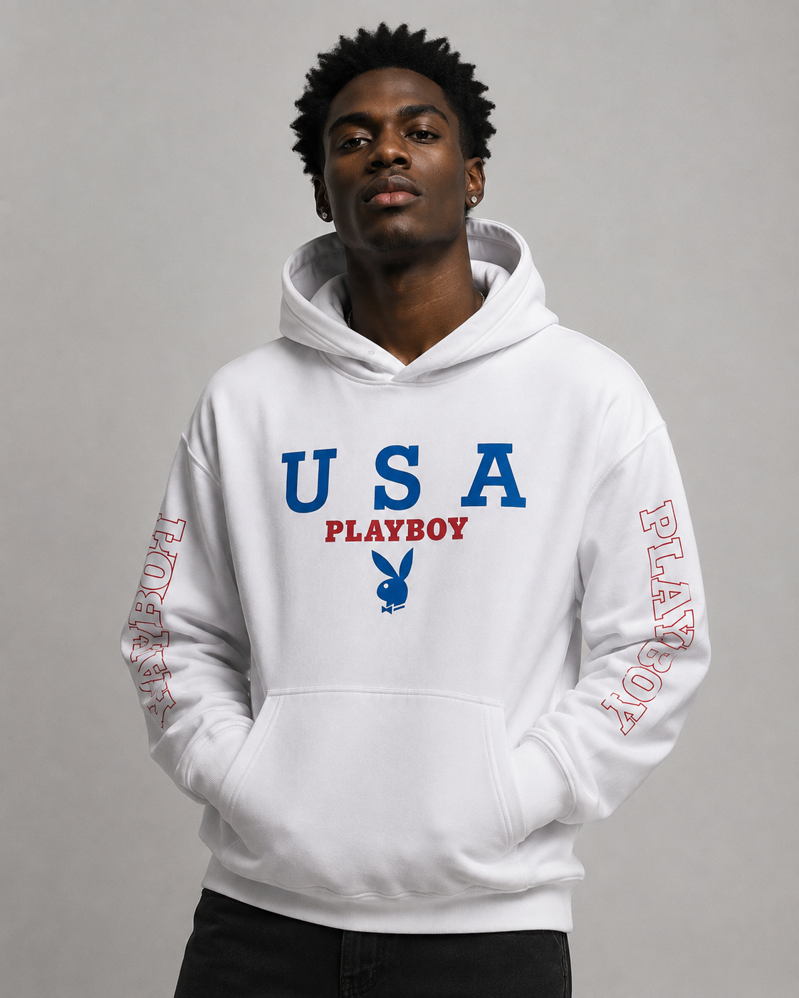 Playboy USA Hoodie - White