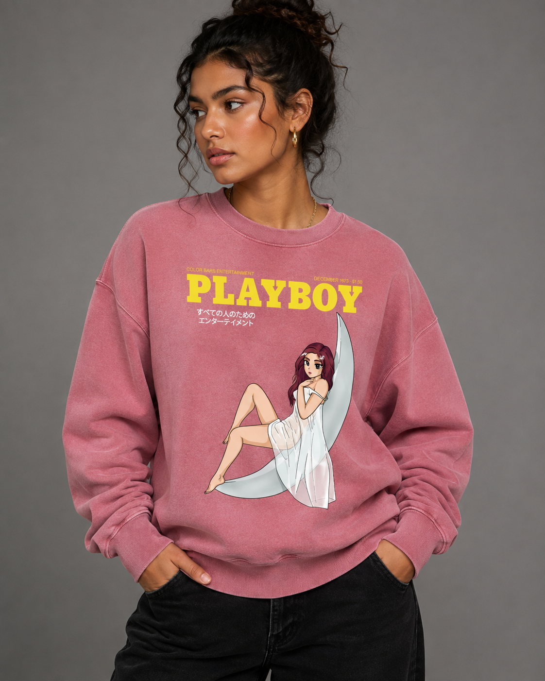 Playboy Tokyo Club Moonlit Crewneck