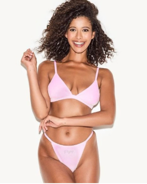 Playboy Women's Velour Bralette - Pink