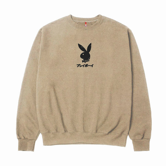 Playboy Ace of Spades Crewneck Sweatshirt - Sand