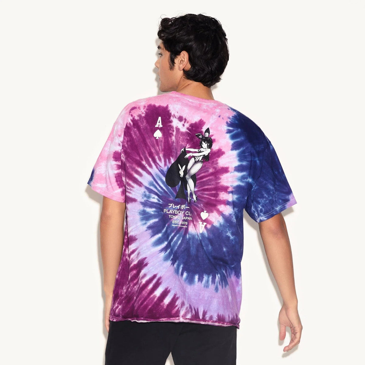 Playboy Ace of Spades Tie-Dye T-Shirt