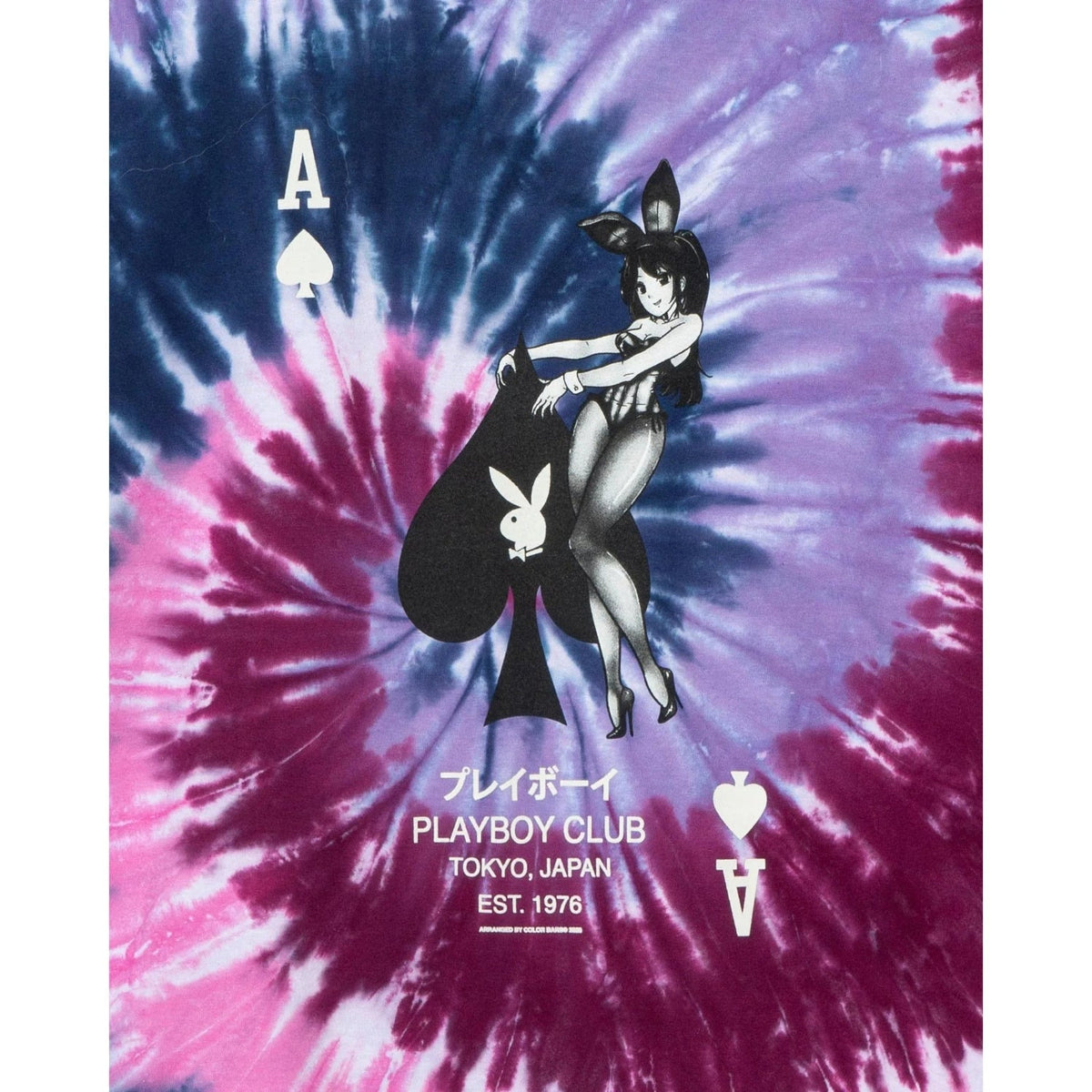Playboy Ace of Spades Tie-Dye T-Shirt