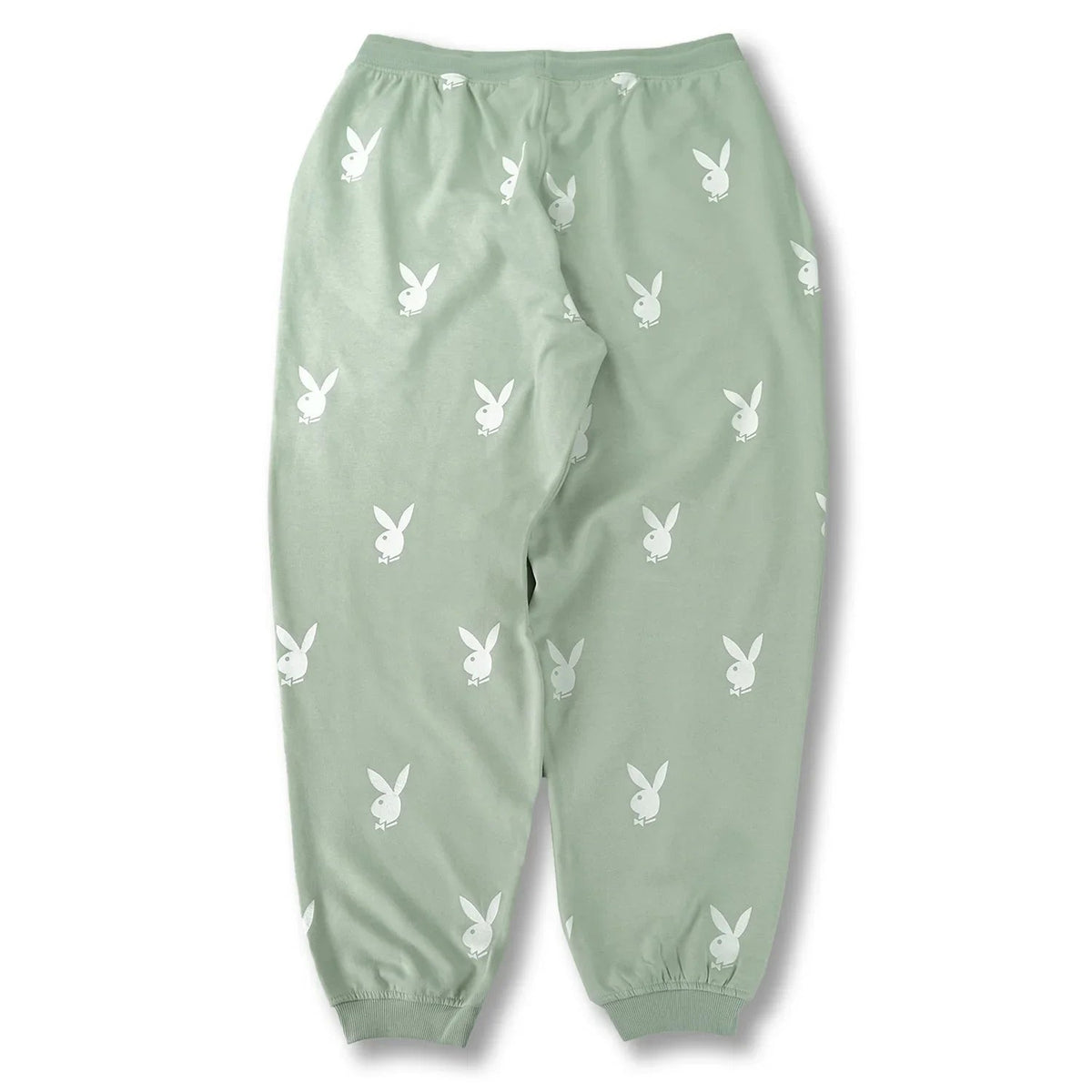 Playboy x Missguided - All Over Print Oversized Sweatpants - Green