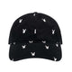 Black with White Bunnies