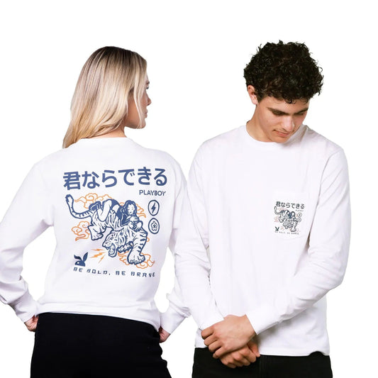 Playboy Be Brave Long Sleeve Tee