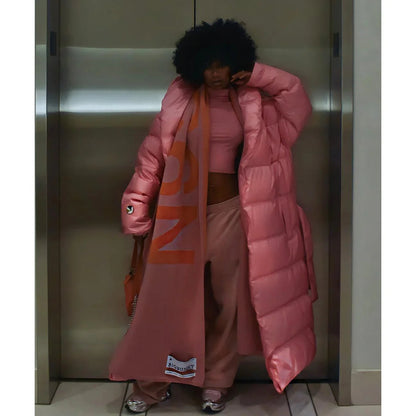 Playboy Belted Long Puffer Jacket