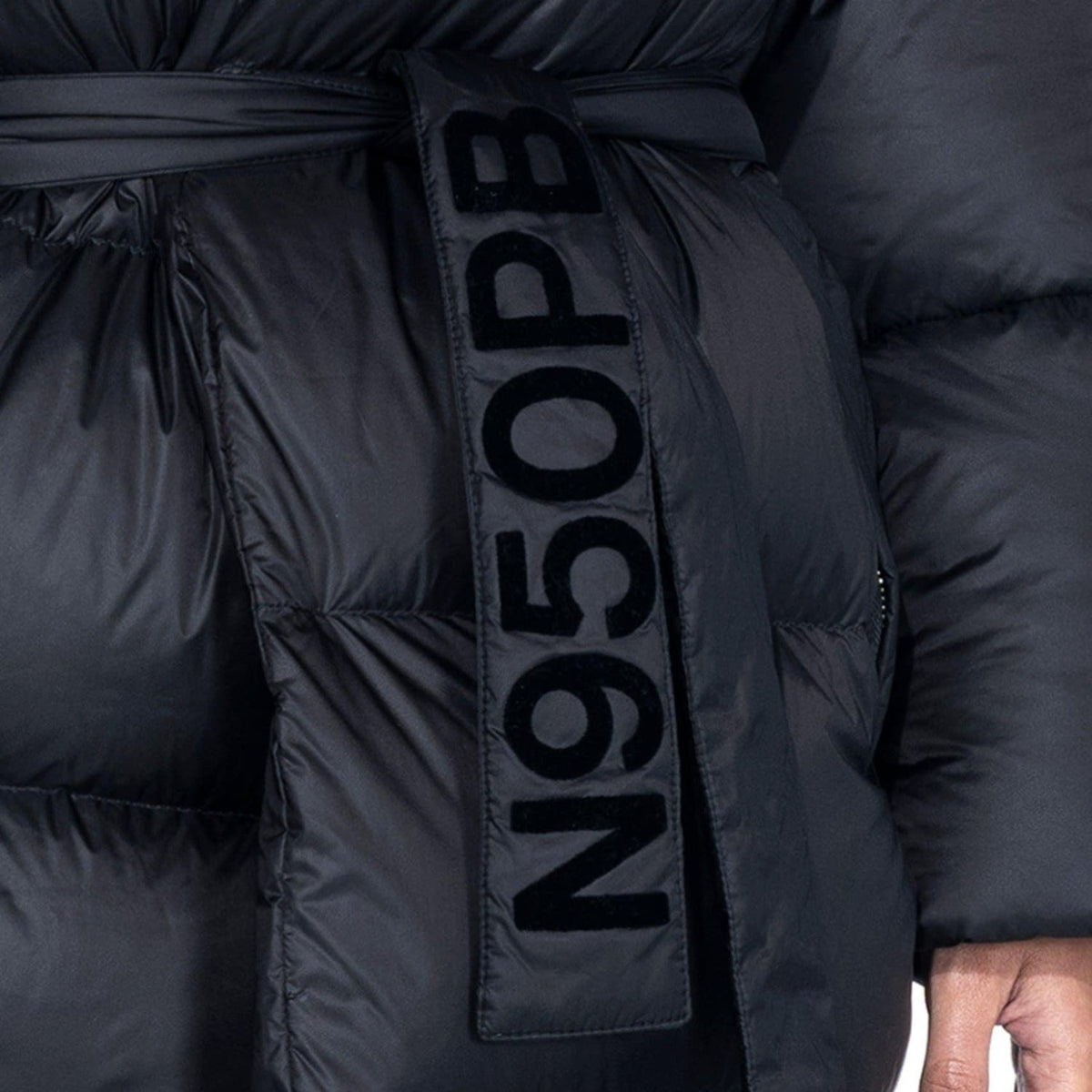 Playboy Belted Long Puffer Jacket