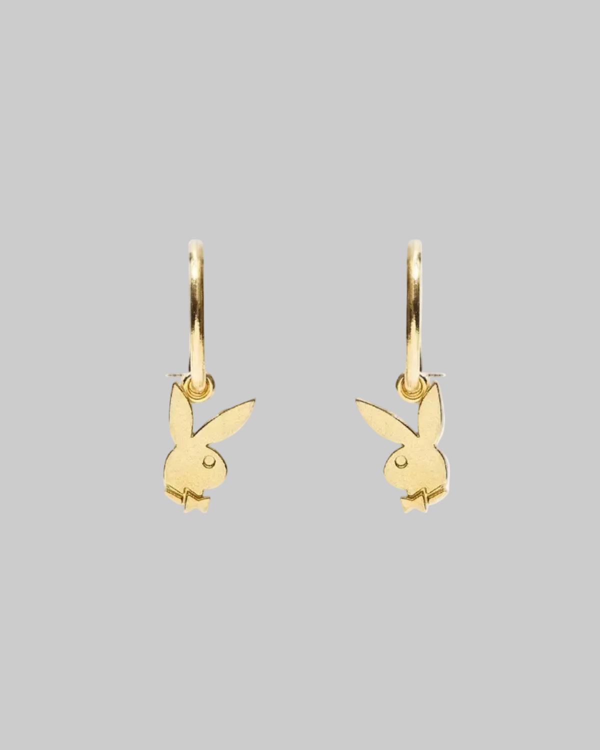 Playboy Bunny Huggie Hoops - Gold