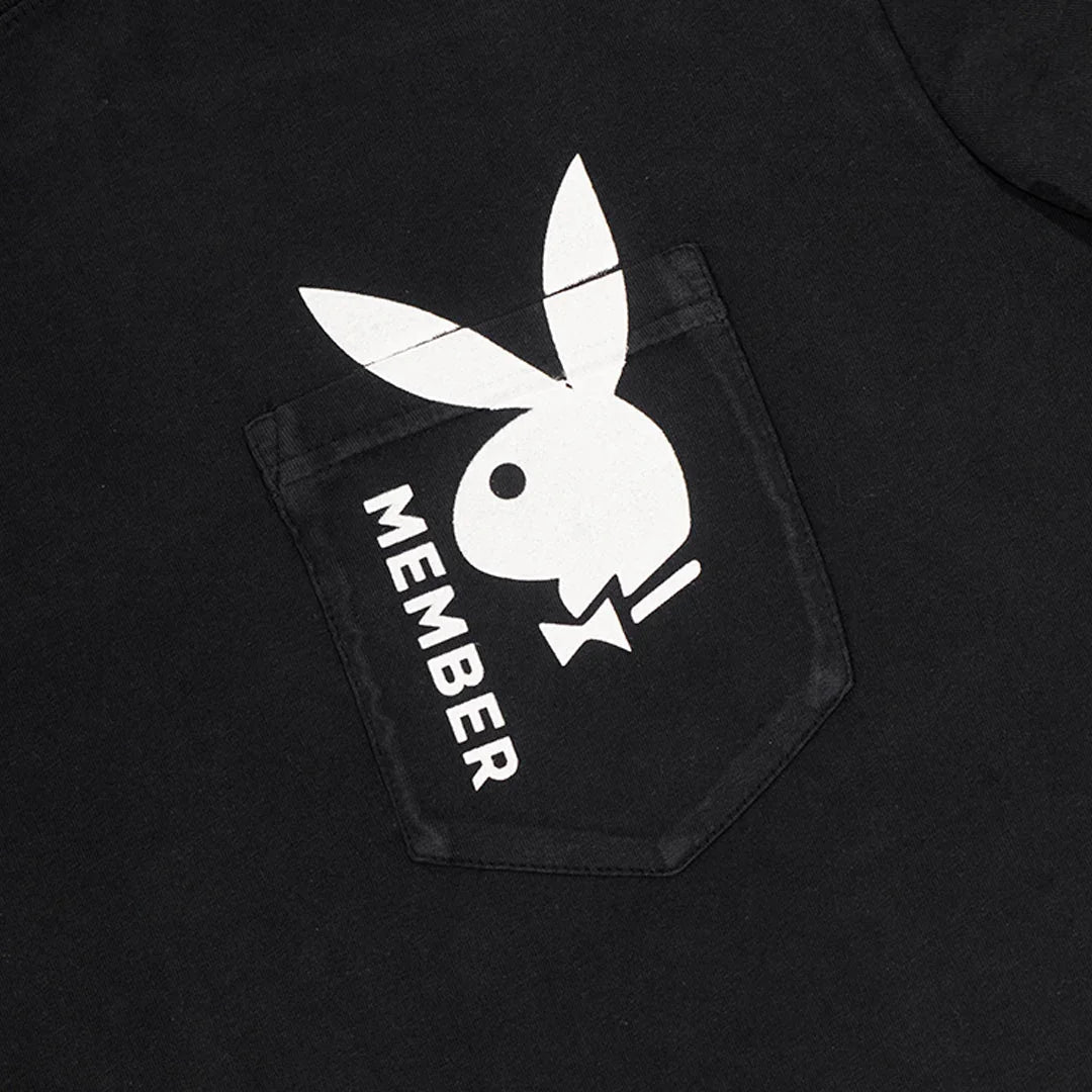 Playboy Bunny Member Pocket Tee - Black