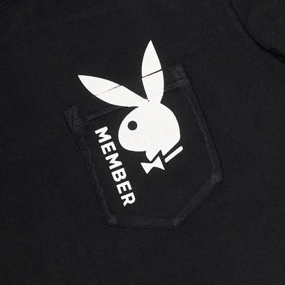 Playboy Bunny Member Pocket Tee - Black