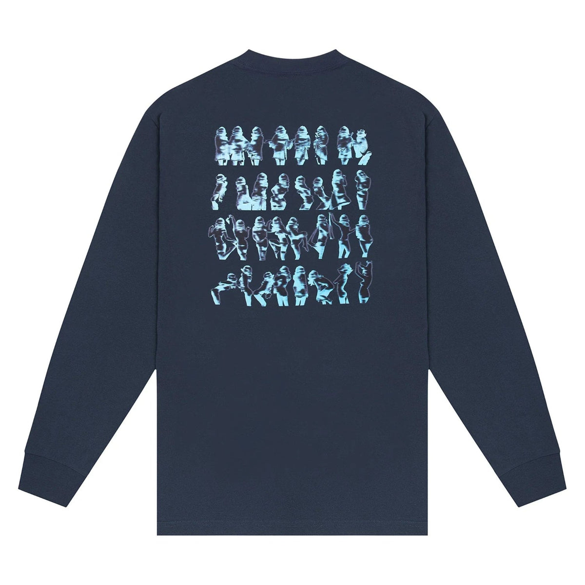 Playboy December 1972 Playmate X-Ray Long Sleeve T-Shirt - Navy
