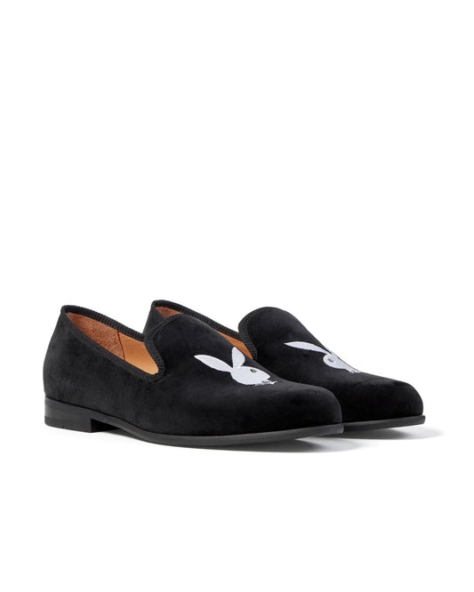 Playboy Duke + Dexter Velvet Bunny Loafers