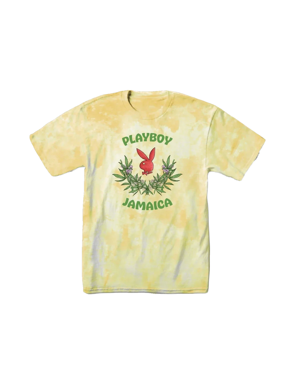 Playboy Jamaica Core Logo Tee Tie Dye - Citron