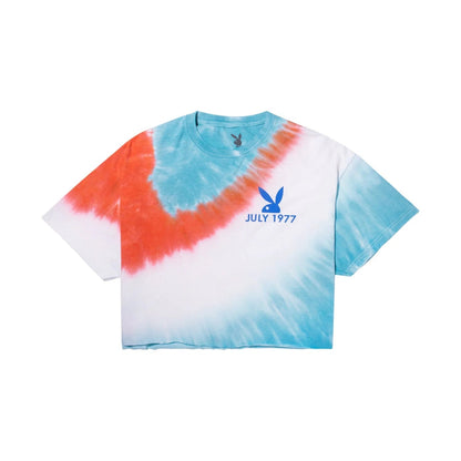 Playboy July 1977 Cover Tie Dye Crop T-Shirt