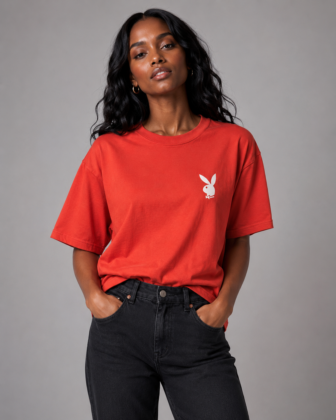 Playboy Kaya Cover Tee - Orange