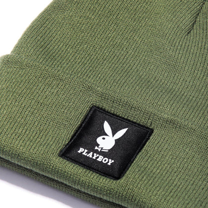 Playboy Knit Beanie with Logo Patch