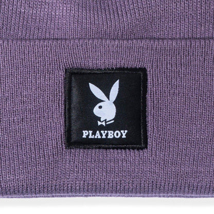 Playboy Knit Beanie with Logo Patch