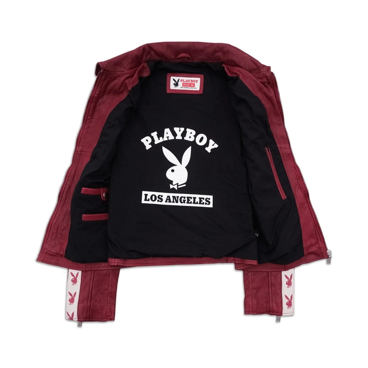 Playboy Kristen Women's Leather Jacket - Red