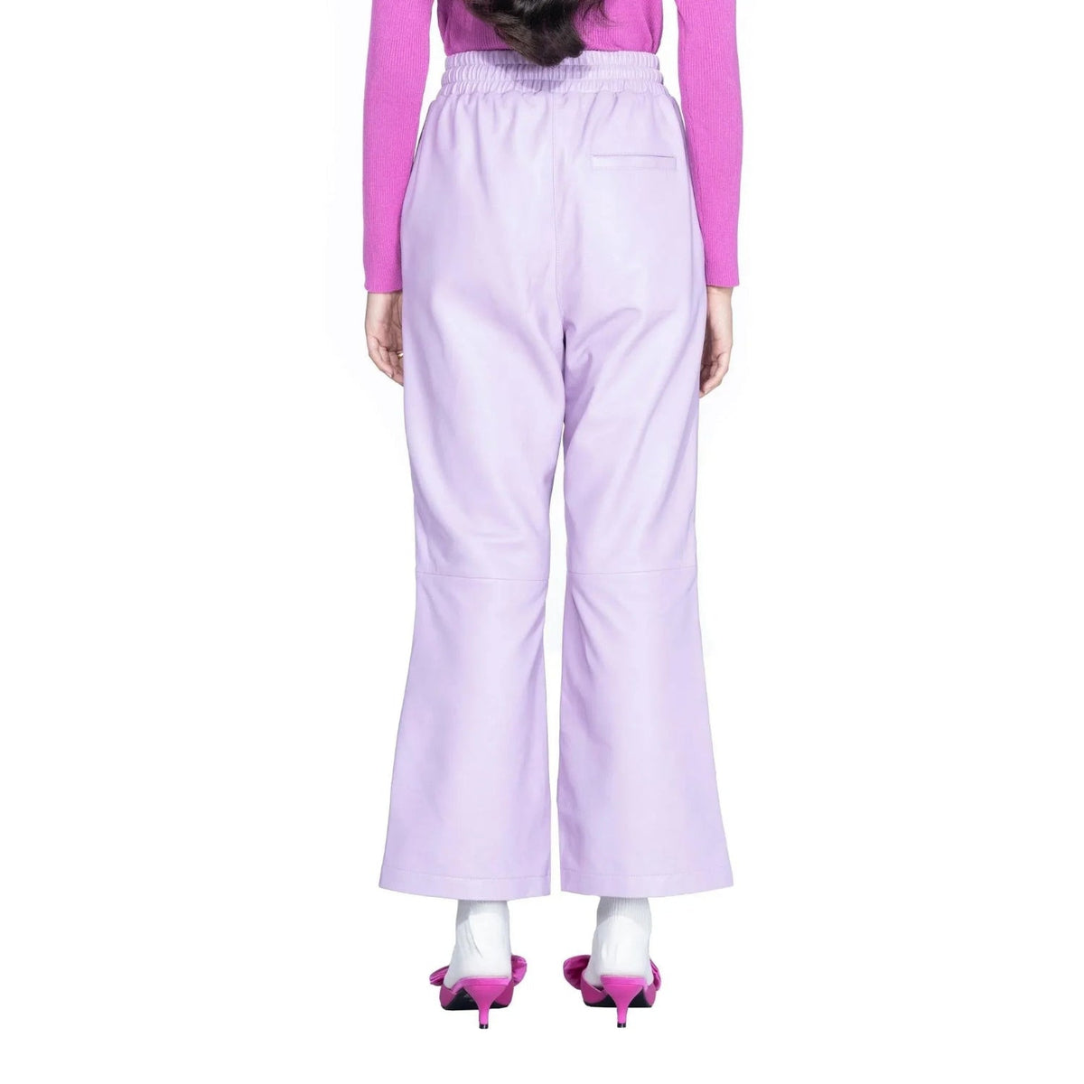 Playboy Leather Flare Pants