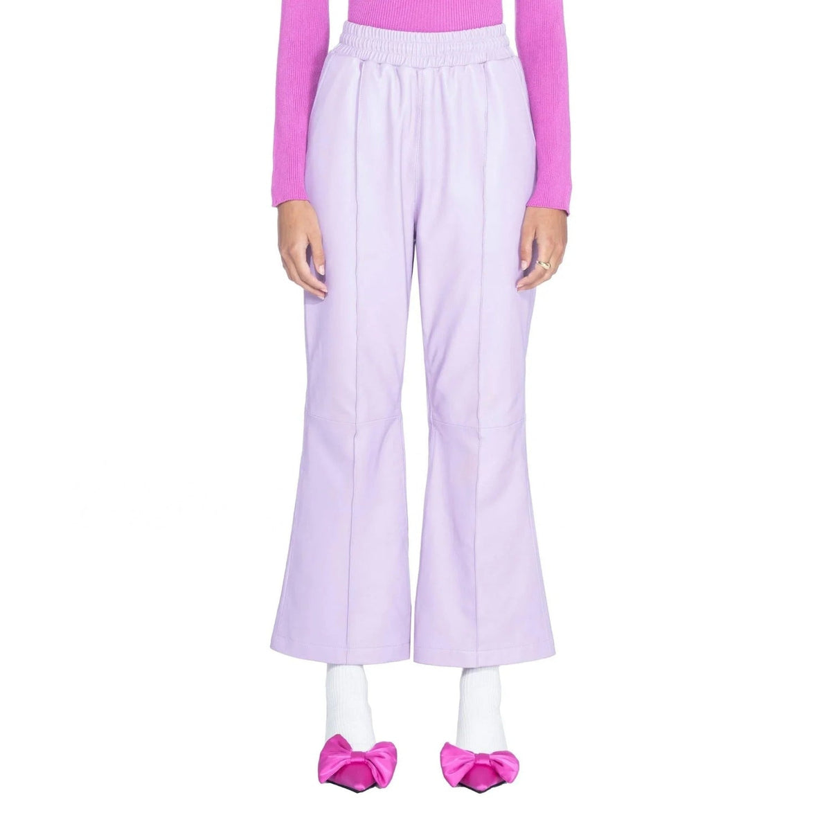 Playboy Leather Flare Pants