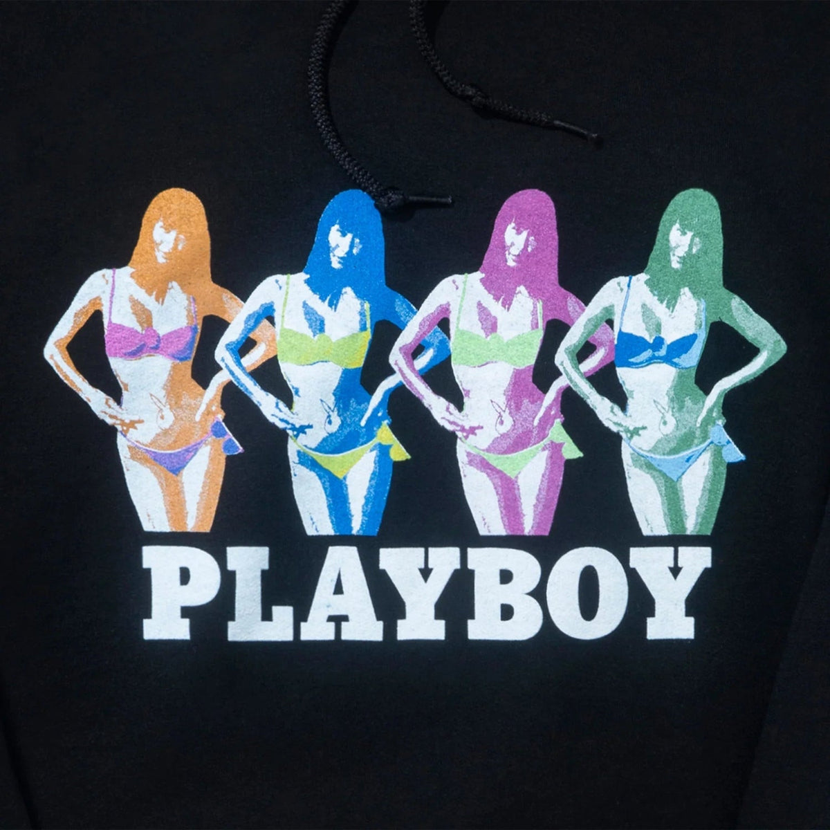 Playboy March 2019 Playmate Miki Hamano Repeating Bunny Hoodie - Black