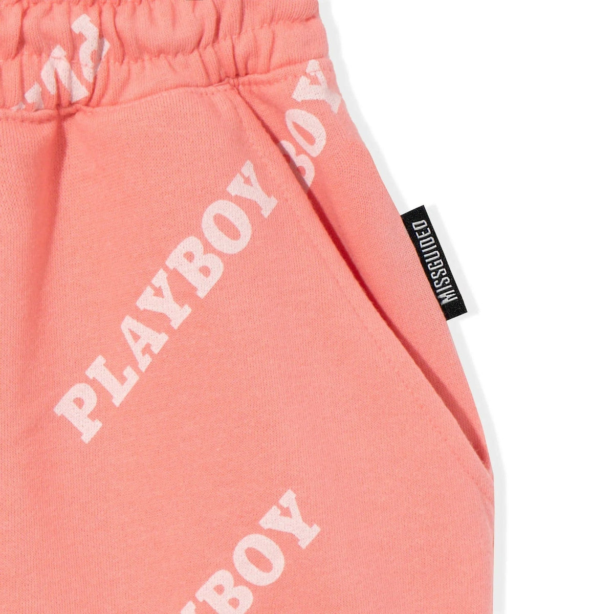 Playboy x Missguided - Masthead Boyfriend Short - Pink