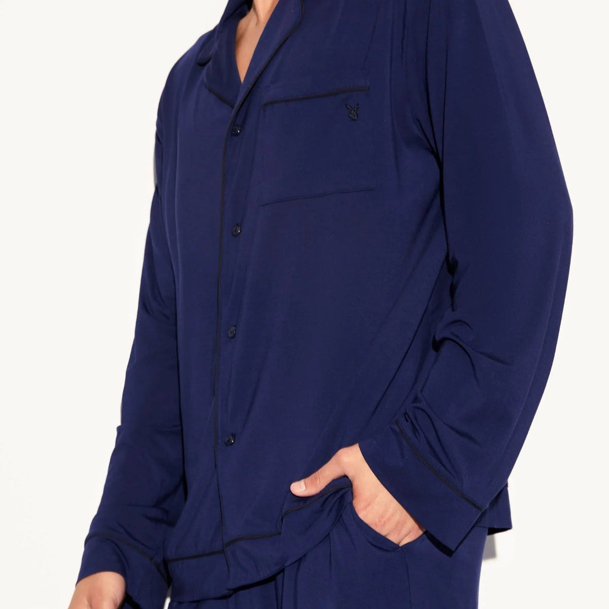 Playboy Men's Classic Sleep Set - Navy