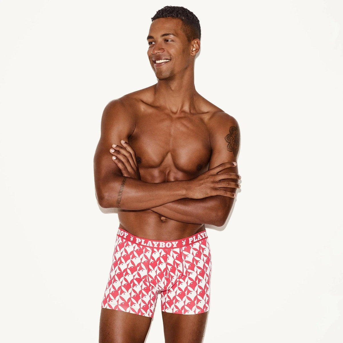 Playboy Men's Essential Underwear 2-Pack - Two Pack: Red & Green