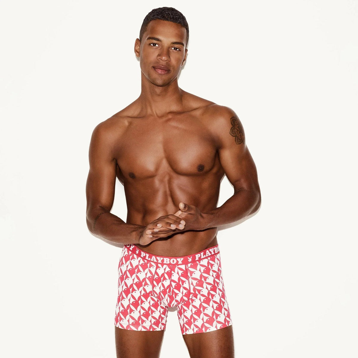 Playboy Men's Essential Underwear 2-Pack - Two Pack: Red & Green