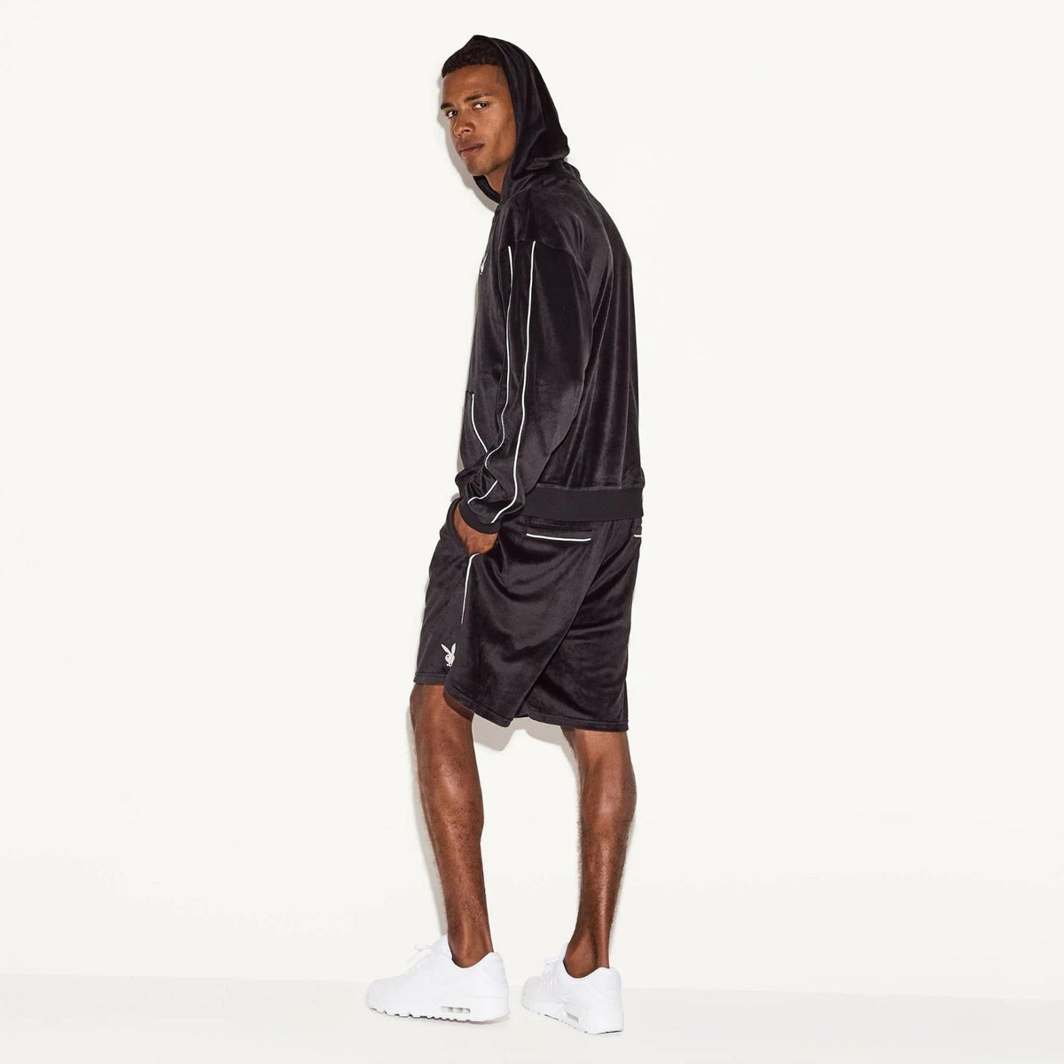 Playboy Men's Velour Hoodie