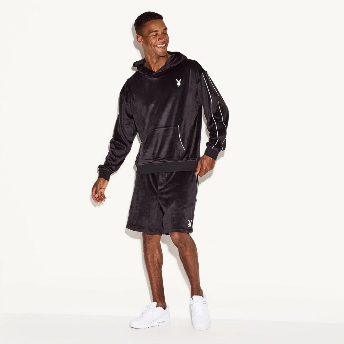 Playboy Men's Velour Hoodie