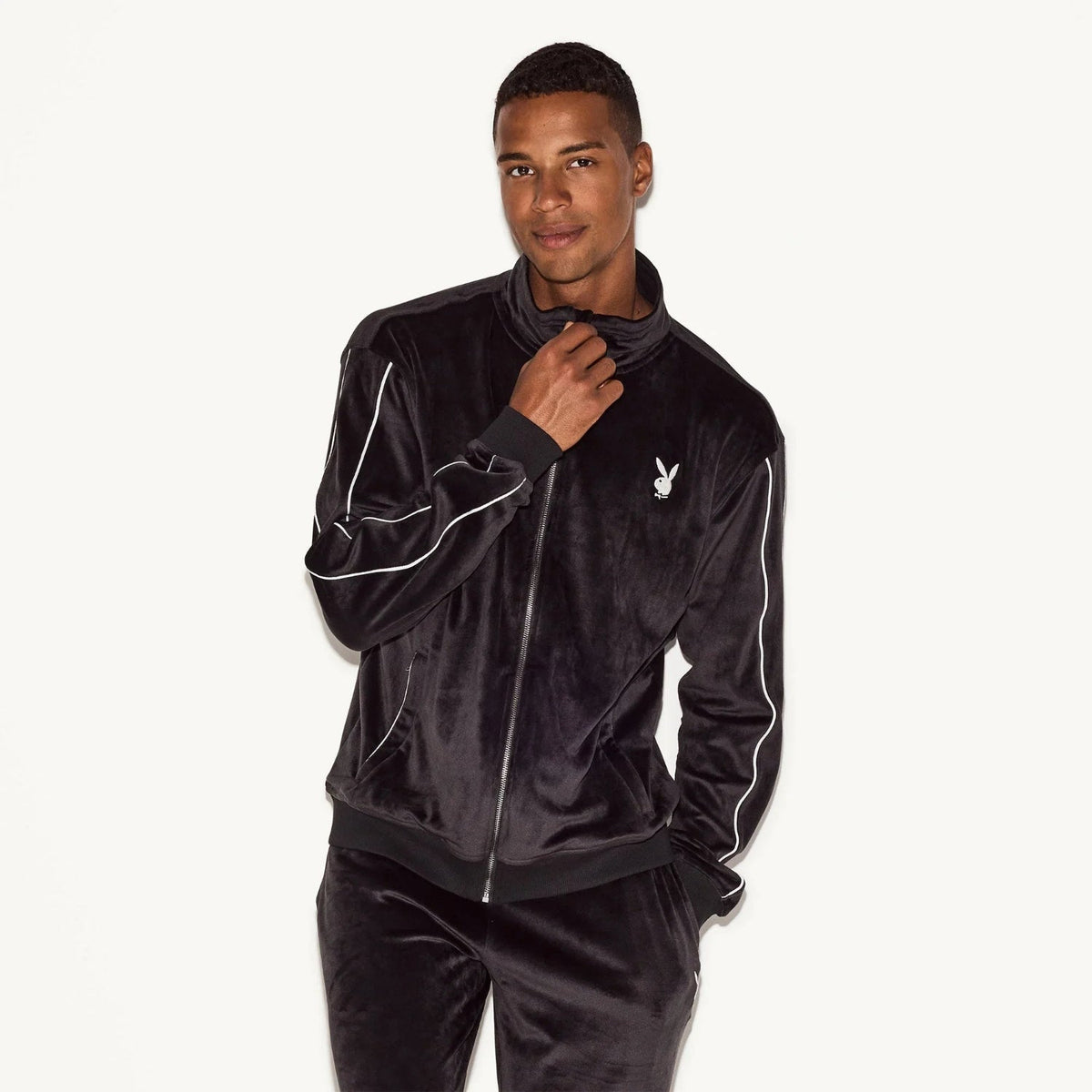 Playboy Men's Velour Jacket