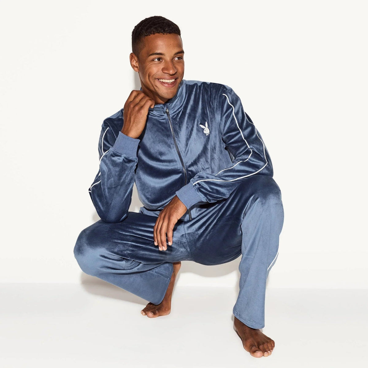 Playboy Men's Velour Jacket