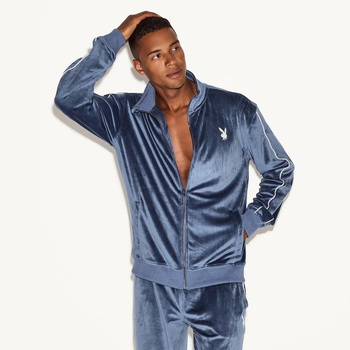 Playboy Men's Velour Pant