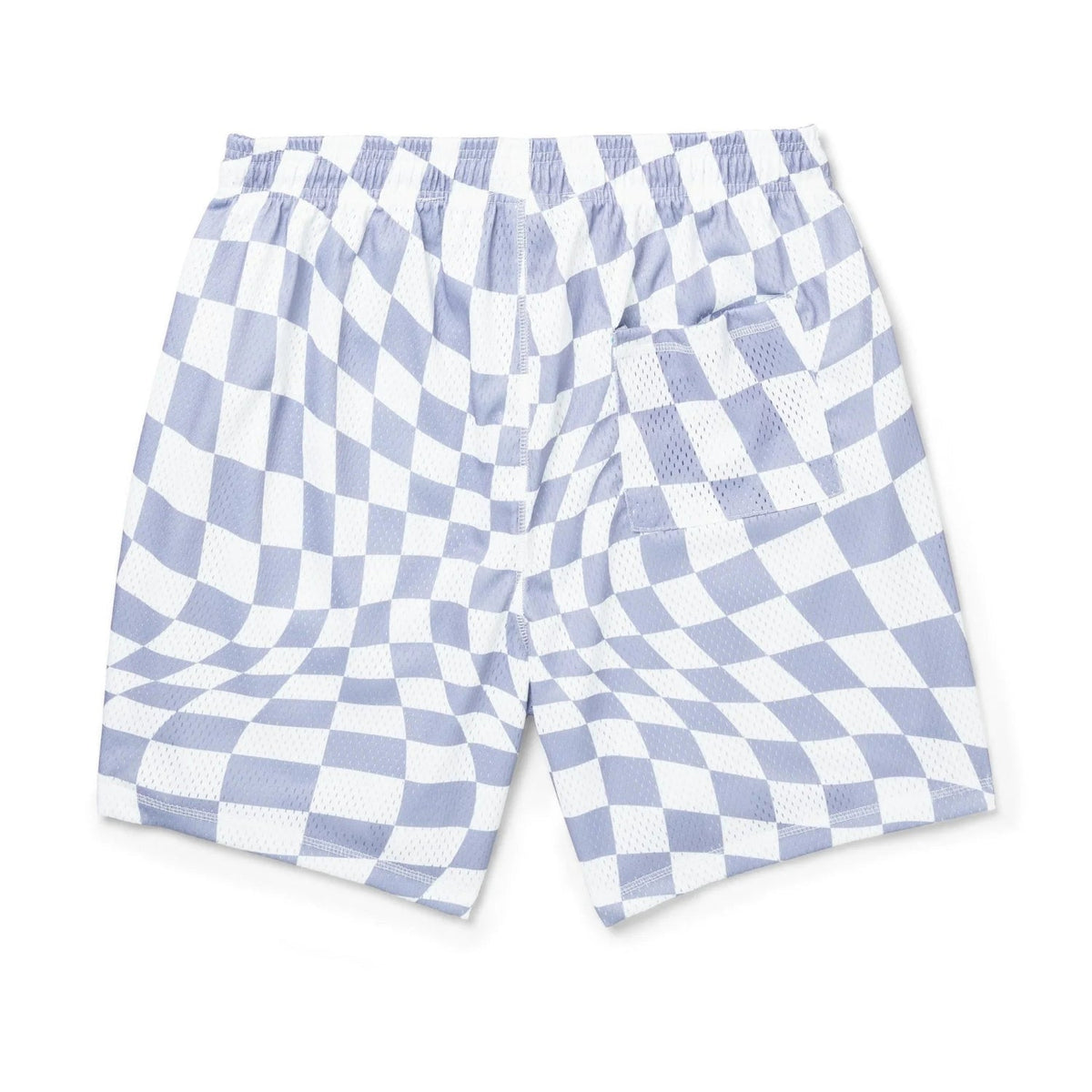 Playboy Men's Wavy Checker Basketball Shorts