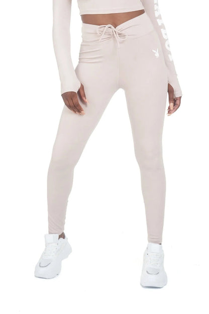 Playboy x Missguided - Women's Active Ruched Waistband Leggings