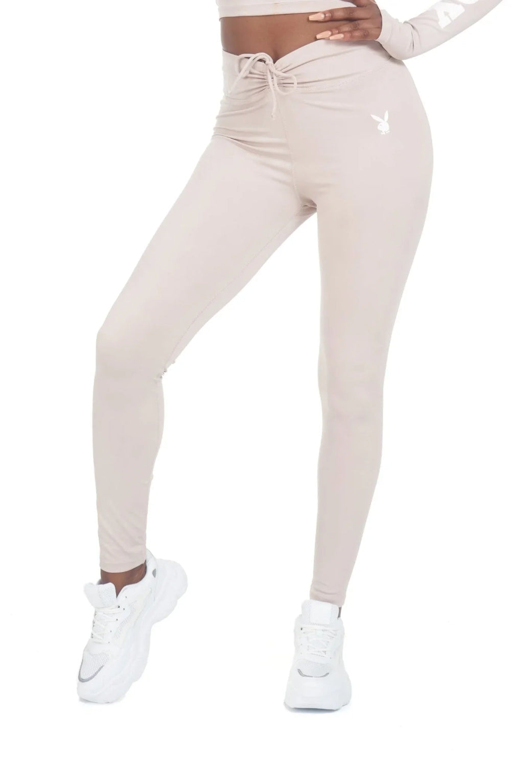Playboy x Missguided - Women's Active Ruched Waistband Leggings